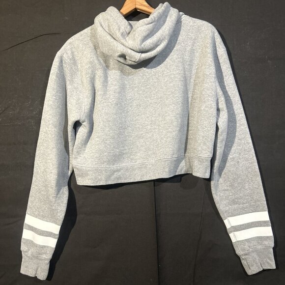 Bloomsburg University Hoodie Women's Medium Gray Crop Pullover Sweatshirt - Picture 7 of 7